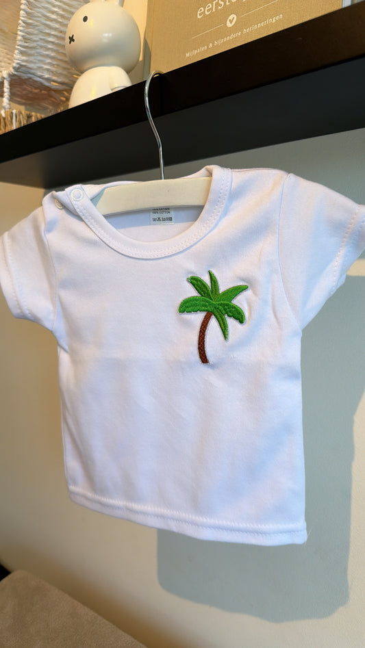 T-shirt wit palmboom