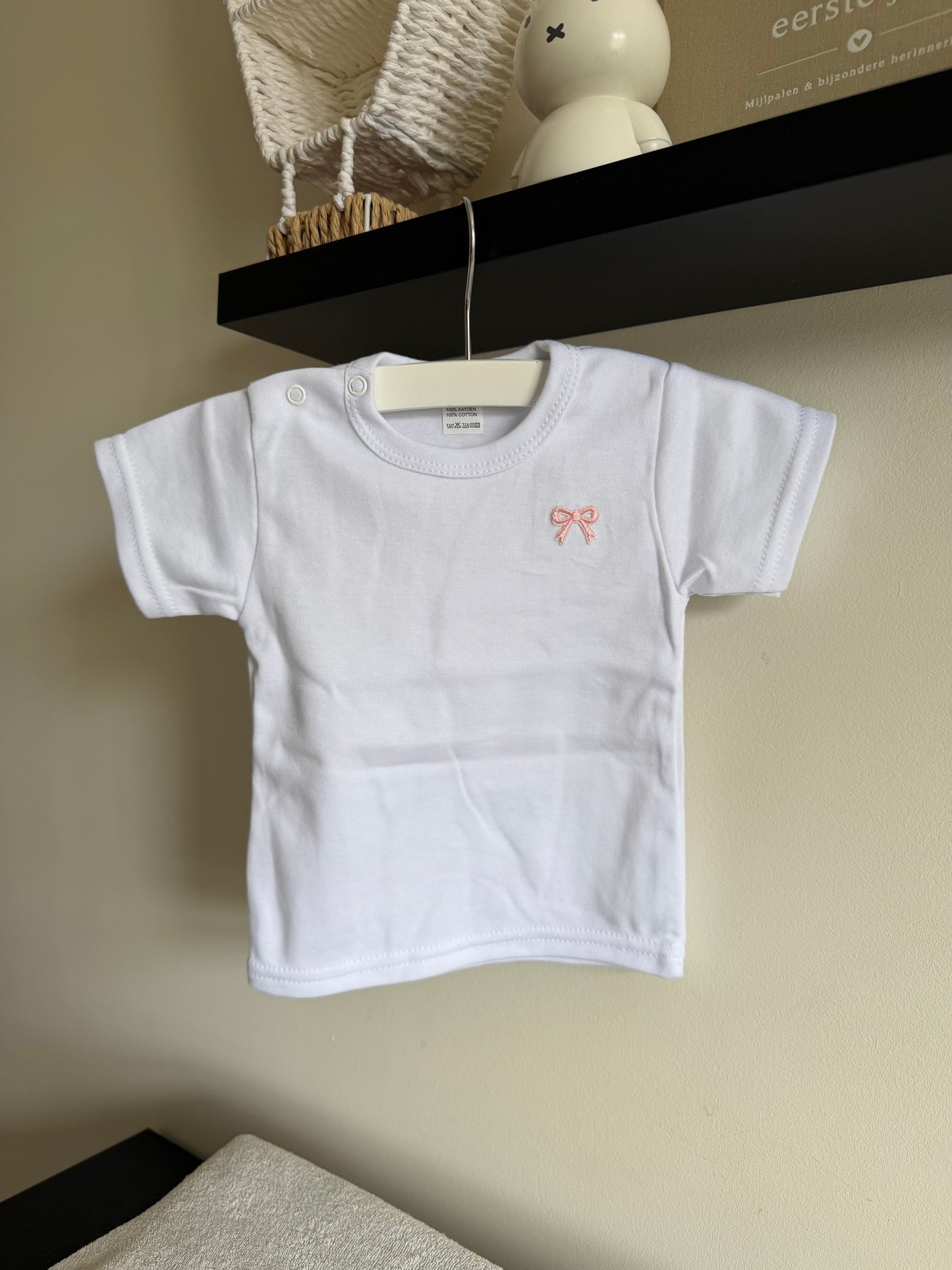 T-shirt wit strik