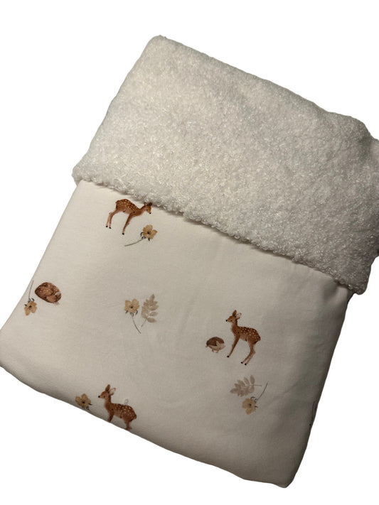 Wiegdeken hert met teddystof